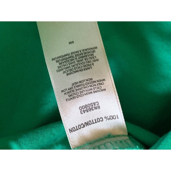 Van Heusen Womens Classic Fit Size XLarge Green Button-Down Shirt - Picture 9 of 10